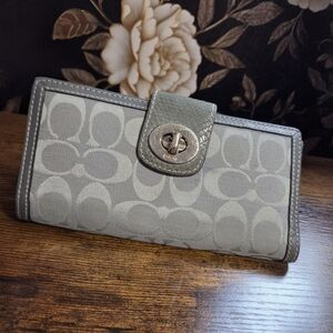Gray Coach Women's Wallet